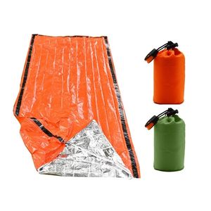 Camping im Freien Notfallschlafsbag Thermal halten was warmes wasserdichtes Erste -Hilfe -Notfall -Blanke -Wandersicherheitsüberlebensausrüstung