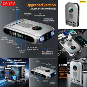 Yeni Buwei Yeni Inverter DC 12V/24V-AC 220V Bir USB Araç Şarj Cihazı QC3.0/4.0 PD3.0 Hızlı Şarj 3 Kotu Güç Adaptör