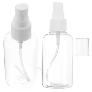 Depolama Şişeleri 2 PCS Su Şişesi Seyahat Mini Plastik Kaplar Küçük Sprey Parfüm Atomizer Essentials