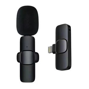 Canlı akış için iPhone kablosuz şarj mikrofonu için K8 Mikrofon
