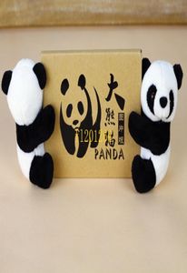 10pcslot bütün 10 cm peluş bebek panda perdesi klip yer işareti notları klips çocuk hediyesi7335743