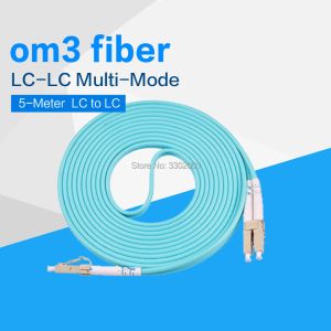 Карты Fanmi 5 метров LCLC 5M Multimode OM3 волоконно -кабельный кабельный кабель Мультимодный дуплексный волоконно -оптический шнур для перемычки