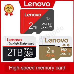 Карты Lenovo SD -карта высокая скорость 2TB Mini Card 256GB 512GB 1TB TF Flash Card 128 ГБ карта памяти для телефона с бесплатным адаптером