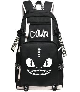 Беззубочный рюкзак на ночь на ярость, как тренировать сумку в школе Dragon Cartoon Packsack Quality Rucksack Sport Schoolbag Outdo7278664