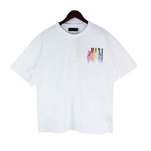 Mens T Shirt Tasarımcı Gömlek Man Tshirt Tees Moda Pure Pamuk Nefes Alabilir Yeni Çok Yönlü Çift Giyim Kollu Pamuk Nefes Mektup Tee Beyaz Tshirt