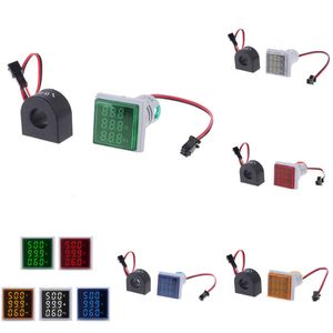 Новый 3 в 1 AC 60-500V 0-100A Светодиодный цифровой вольтметр Ammeter Hertz Signal Lights 220V Детектор тестового тестера Volt Amp.