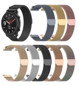 Adequado para Huami Amazfit GTR 42mm Smart Watch Band Steel Band Strap Strap 20mm de largura Samsung para LG para Ticwatch 2239V1000217
