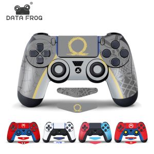 Joysticks Data Frog Cilt Koruyucu Çıkartma Kapağı PS4 Pro Slim Cilt Çıkartma Sony PlayStation 4 Oyun Denetleyici Aksesuarları