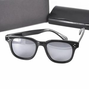 Fashion O5236a Краткие квадратные поляризованные солнцезащитные очки UV400Unisex Aft-N Rovo Mirror Gclases49-22-145Ant-uvab Pure Plank Square Fullrim Brivet Gogles