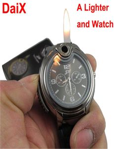 Creative Watch Hafif Doldurulabilir Metal Bütan Gaz Puro Sigara Maç Yangın Başlangıç ​​Survival Aracı Kit Kampı Açık Forvet Li8035506