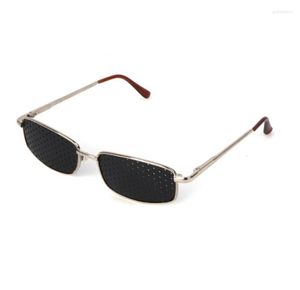 Óculos de sol Os óculos de orifício de metal exercícios Eyewear Eyewear Eyepropment Vision Treinamento M2EA6948934