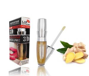Ministar Lips Extreme 3D Gloss Gloss Gloss Tolume Увлажняющий макияж для моды с увлажняющим блеском с имбирным маслом 8836622