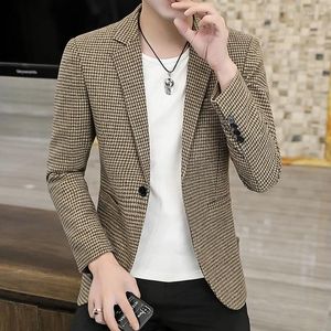 Ternos masculinos Spring Autumn Suit Jacket Dress Dress Men Men Blazer Casual Business Costume Homme