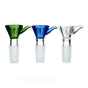 Glasschirme Schalen 14mm und 18 mm männliche Glasschalen Wabenglas Schüssel gemischte Farben Raucher Bongzubehör für Glasbongs Öl Rigs