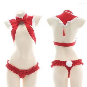 Женские купальники аниме косплей сексуальный красный костюм Санта