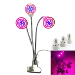 Grow Lights 3 kafa LED Işık Hydro Bitki Lambası Kültivo Growbox Hidroponik Kapalı Sera Büyüyen Çiçek U26