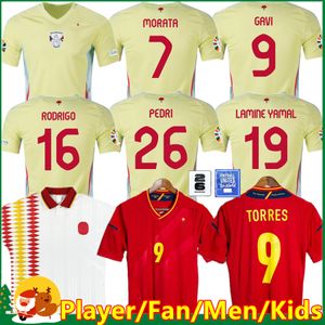 2024 İspanya Sergio Azpilicueta Futbol Formaları Milli Takım Unifroms 23 24 Ferran Kanallar Ansu Fati Koke Asensio Pedri Morata Erkek Çocuk Kid Kit Futbol Gömlekleri