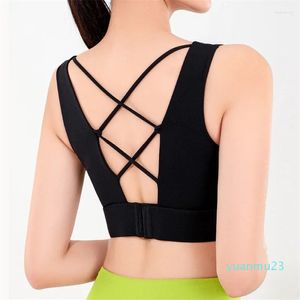 Yoga kıyafeti XLWSBCR Spor Bra Kadın Spor Salonu Yüksek Etki Şok geçirmez Fitness Üstü Üstü İç Çamaşır Push-Up Sportswear Bralette