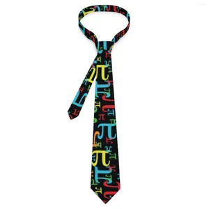 Laço amarra as peças coloridas matemáticas de maconha de neon de pi diariamente pescoço unissex adulto adulto tendência acessórios de gravata de qualidade colarinho de design de qualidade