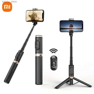 Селфи Monopods Mobile Bt Selfie Stick Скрытая интегрированная портативная многофункция со встроенной селфи-кронштейном штатива Y240418