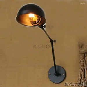 Duvar lambası basit tieyi aydınlatma başucu yuvarlak üst yaratıcı Amerikalı rocker retro tek kafa TA10188