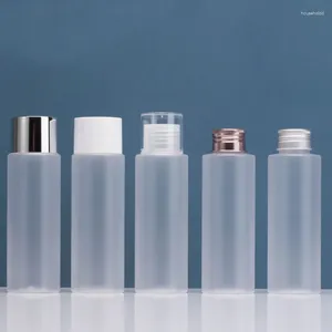 Бутылки для хранения 100 мл замороженного питомца с крышкой пластинчатого/алюминиевого винта для сыворотки/лосьона/тонера/эмульсии упаковки пластиковой уход за кожей