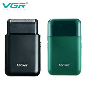 VGR Electric Shaver Professional Beard Trimmer Razor Portable Mini Mini Пострадавый бритье 2 Blade USB Зарядка для мужчин v390 240418