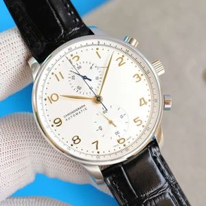 IWC Португальский IW371446 AAA 3A Quality Watch 40,9 мм Мужское механическое движение с подарочной коробкой кожа