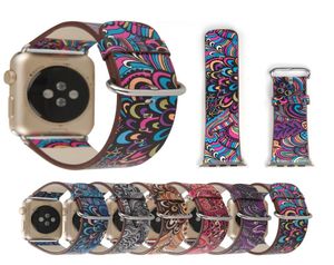 Apple Watch Bands Wristband Smart Straps 3840mm 4244mm Designer Lüks Bilek Bandı Çin tarzı deri kemer değiştirmeler IWA7746913