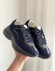 Rhyton Casual Ayakkabı Lüks Tasarımcılar Mavi Renkli Erkek Kadın Tasarımcı Spor Ayakkabıları 620185 99WF0 4371 Vintage Sneaker Toptan 30 Renk Mix Sipariş