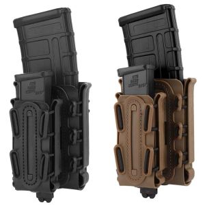 Аксессуары 2PCS/SET Magazine Muck Souch Combo Rifle Mag Pouch Pistol Mag Pouch Set Tactical Fastmag Softshell Magazine Magazine Pouch5.56/7.62/9 мм