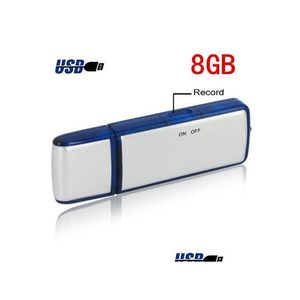 Dijital ses kaydedici 2 in 1 4GB 8GB USB Disk Diktafon Kalem Flash Drive O Perakende Paket Damla 50 PCS/Lot Teslimat Elektronik Gadget Dheke