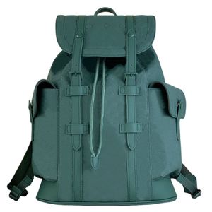5A Novo designer de alta qualidade Backpack Men Bags Letter Letra Moda Bag Classic Classic Flowers Drawtring Clip Open Close Jacquard Leather School School Backpack