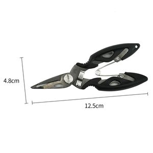 2024 Multifunction Pishing Pelier Scissor Linha de trança Lure Cutter Remover Removedor de pesca Ferramenta Corte de peixes Use tesoura