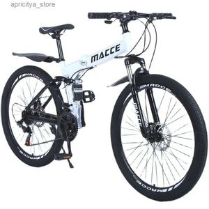 Bikes Hot Sas Girls devem dobrar as bicicletas de montanha Bicycs Bicyc 26 polegadas 21 24 Velocidade L48