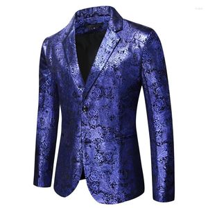 Erkek Suit Mavi 2024 Moda Leisure Butik İş Yüksek Kaliteli Kumaş Tasarım Gece Elbise Seti/Erkekler İnce Fit Takım Eyalet