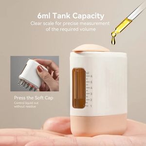 EMS kafa derisi masajı fırça kök tarak aplikatör şişe saç büyümesi ürünleri için kafa bal