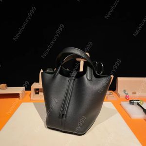 19A роскошная сумка для ведра для женской сумки для женской сумки классическая дизайнерская сумка премиум TC кожаная полунаправление моды с большой емкостью.