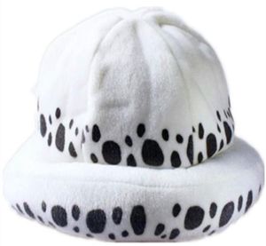 Японское аниме One Piece Cosplay Costume Hat Trafalgar Law 2 года спустя белые шляпы теплые и милые Cap Cosplay Doct Lak Hat5237867