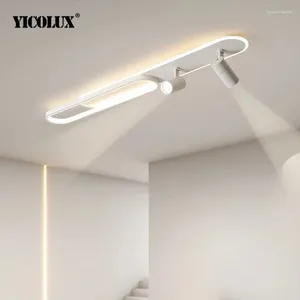 Avizeler Modern LED avizeli spot ışığı ile oturma yemek çalışma odası yatak odası mutfak ev lambaları beyaz siyah altın için kapalı aydınlatma