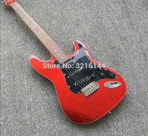 Yüksek kaliteli elektrikli gitar st metal kırmızı tüm renkler fabrika olabilir ve perakende siyah pikap değiştirilebilir 2924557