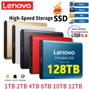 Gabinete Lenovo Novo portátil 2TB SSD 4TB 16TB DISCO RUSTO EXTERNAL TIPEC USB 3.0 Alta velocidade 8 TB DISCOS HUSTOS DE ARMAZENO DE LAPTOPS para laptops