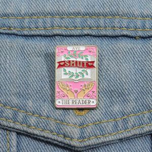 Smut Reader Card Card Emamel Pin Pin Cartoon Anime Book Lover Brooch Lapel Backpack Badge Fashion Best Jewelry подарок для друзей