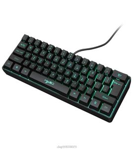 HXSJ V700 USB Arka Işığı 61 Anahtarlar Oyun RGB Klavye, Birden Kısayol Anahtar Kombinasyonları ile Oyun Klavyesi PUBG MAR18 2106108008737