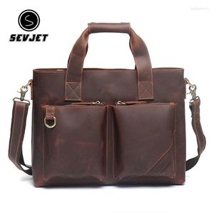 Evrak çantaları orijinal deri erkek evrak çantası vintage iş omuz crossbody çanta erkek flep dizüstü bilgisayar çanta el çantası messenger tote debriyaj jyy1115