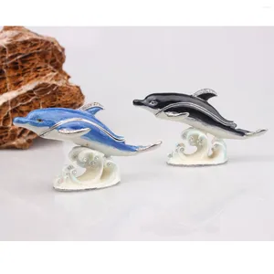 Şişeler Dolphin biblo mücevher yüzüğü kutusu, hayvan koleksiyonları için nautical zanaat için yenilik hediyesi
