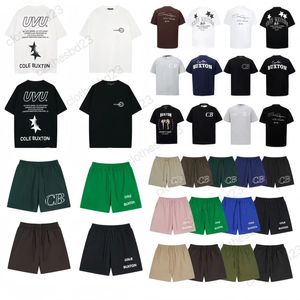 Cole Buxton T Shirtler Erkekler İçin Şortlar Şort Kadınlar Yeşil Gri Beyaz Siyah Tişört
