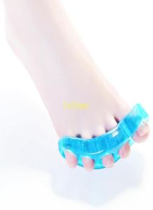 1PairsLot Saudável dor no pé alívio Hallux valgo 5 orifícios Gel de silicone Bunion Toe Protector Corretores Toe Stirerner7220709