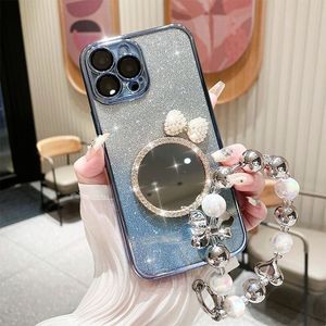 ÜCRETSİZ Nakliye Cep Telefon Kılıfları Bir Ayna Moda Rhinestone Kılıf Anti-Drop iPhone 15 14 13 12 11 11 lens Film Koruyucu Kılıf Kapağı Kabuk Toptan Satış