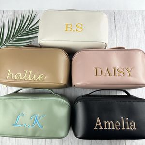 Вечеринки персонализированные вышитые название Make Up Bag Custom Bridal Show